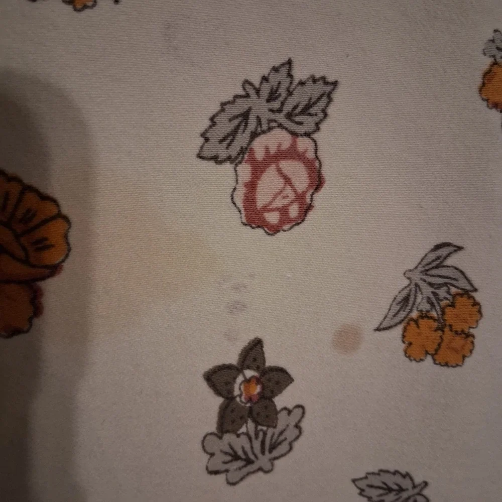 Vintage‎ Williams Sonoma Tablecloth Botanical Green 100% Cotton GVC Earth Tones